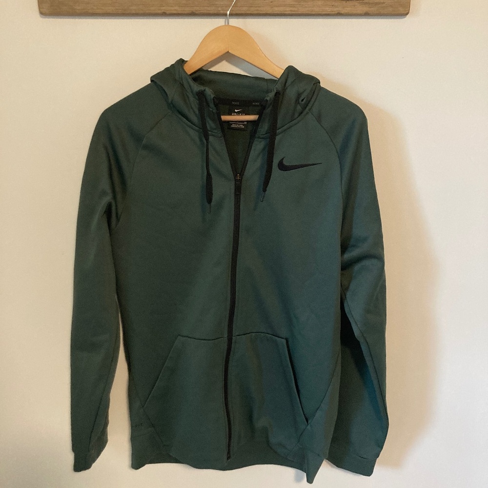 Nike Zip-Up Hoodie - Dri Fit - Small